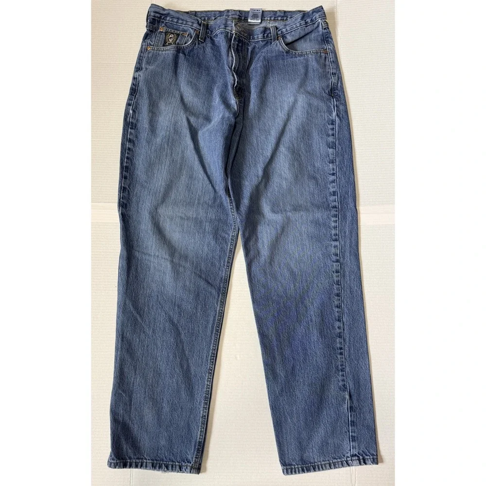 CINCH Black Label - Men's Jeans - Relaxed Straight Blue Denim MB90633002- 38x34